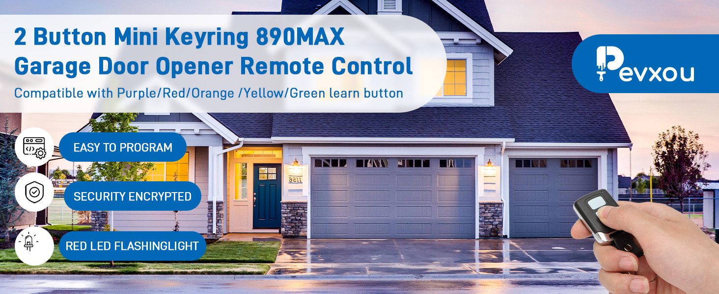 Garage Door Remote Keychain 893max