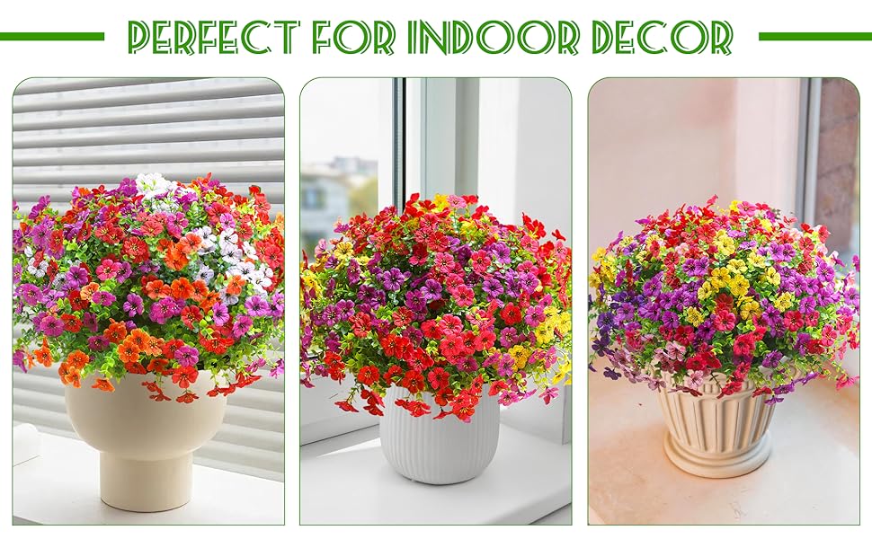 faux mums for outdoor planters