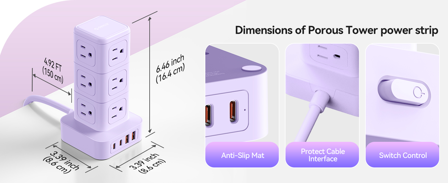 small power strip mini power strip black power strip