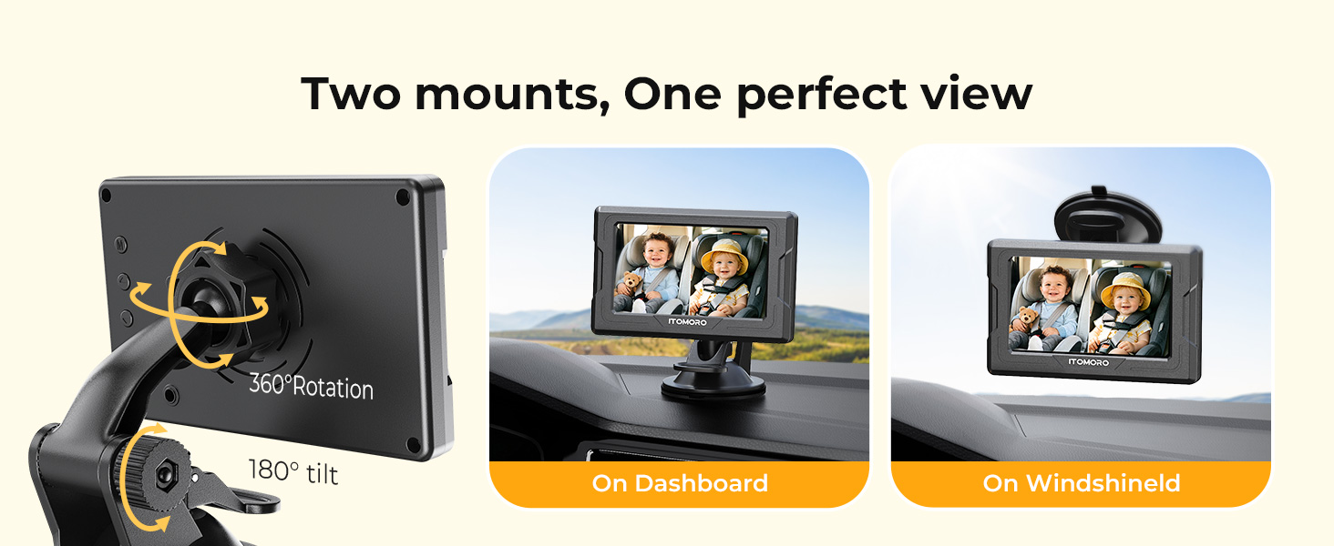 dual car camera baby monitor