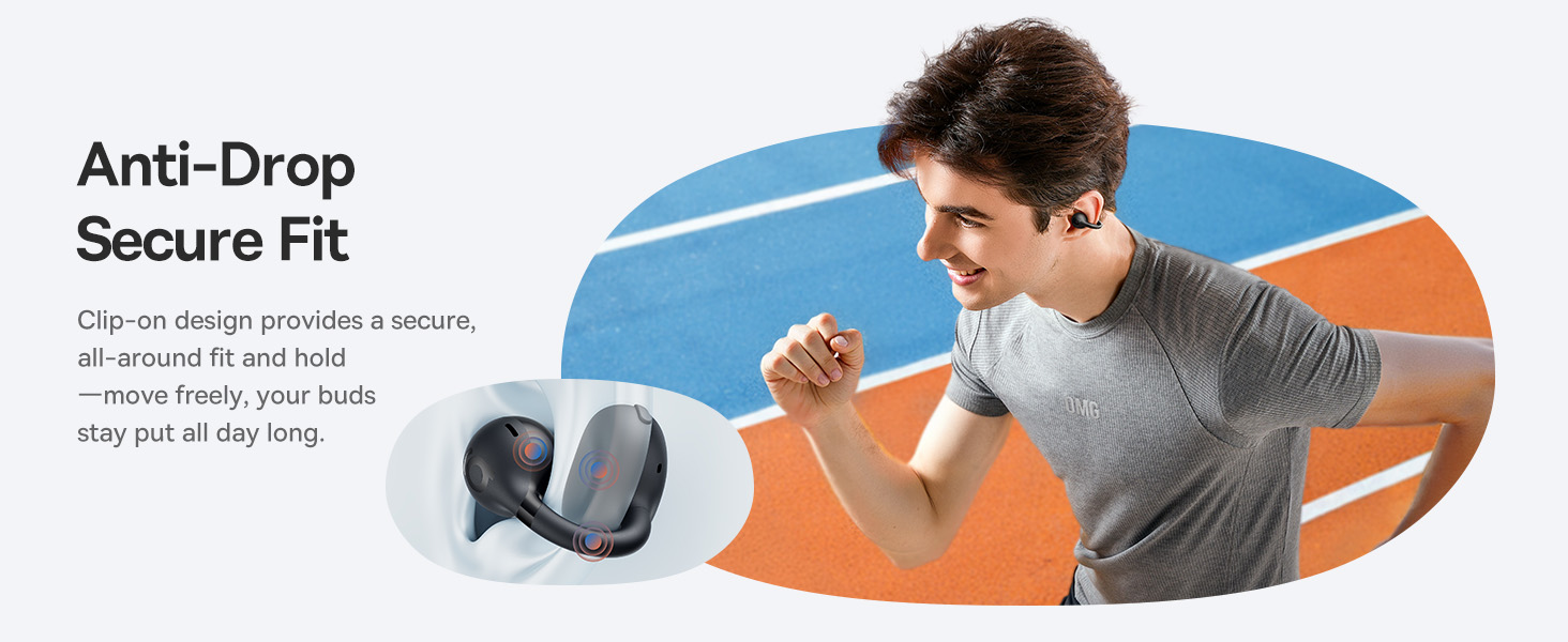 open ear earbuds open ear headphones wireless ear buds bluetooth clip on earbuds running workout