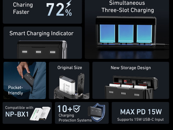np bx1 battery charger set