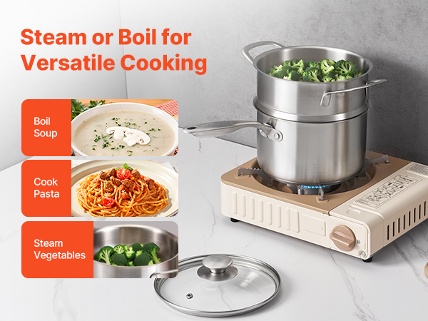 stainless steel saucepan