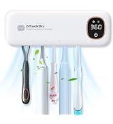 Toothbrush Sanitizer and Holder, DRMXBU Toothbrush Holders for Bathrooms with Light Clean Air Dry...