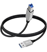 YINGAYOU USB A to B Printer Cable USB 3.0 Printer Cable Super Speed 5Gbps, for Scanner, External ...