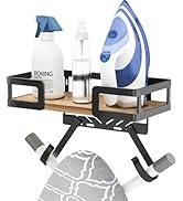 Ironing Board Holder Wall Mount, Iron Board Wall Hanger, Sewing, Laundry Room Organization, Black...