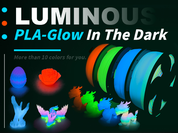 Toksen3D printing filament PLA PETG TPU gradient bi dual tri color rainbow filament