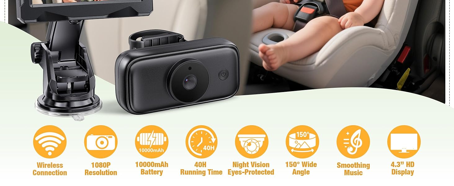 wireless baby car monitor