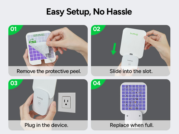 This fruit fly killer has no zapping, odors, or mess. The glue cards face inward