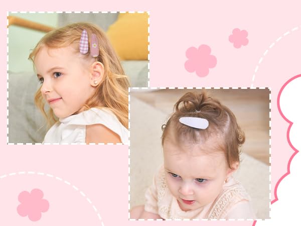 Floral Print Hair Clips