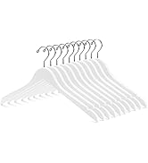 Nature Smile Wooden Coat Hangers Wood Shirt Dress Jacket Clothes Hangers with Extra Smooth Finish...
