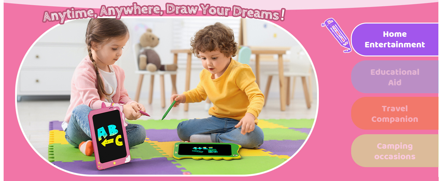 LCD Writing Tablet for kids Doodle Board drawing pad