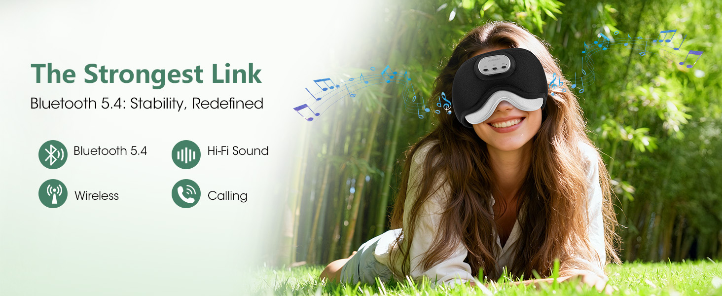 sleep mask with bluetooth headphones