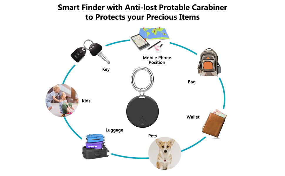 Smart Finder anti-lost carabiner GPS tracker