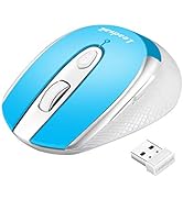 LeadsaiL Wireless Mouse for Laptop, 2.4G Portable Slim Cordless Computer Mouse Less Noise for Lap...