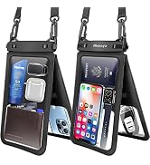 Niveaya [Up to 10.5"]Waterproof Phone Pouch - 2 Pack, Waterproof Phone Lanyard Case with iPhone 1...