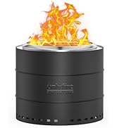 Onlyfire Smokeless Fire Pit with Carrying Bag, 20” Portable Outdoor Fire Pit for Camping Tailgati...