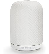 Aromatherapy Diffuser – Ultrasonic Essential Oil Diffuser with Handmade Ceramic Design, Health Ni...