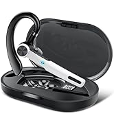 Bluetooth Headset, Wireless Headset with ENC Mic, 60H Talking Time Single-Ear Bluetooth Earpiece ...