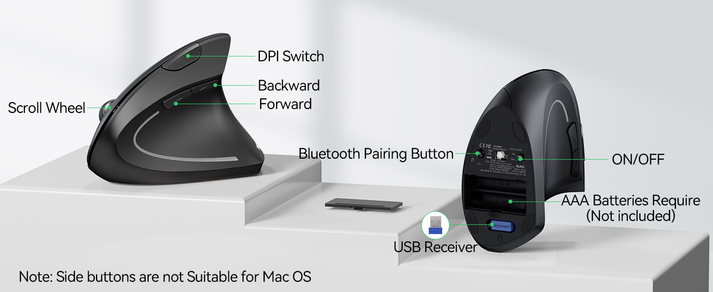 ergonomic wireless mouse