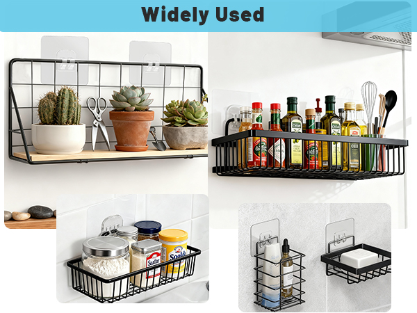 adhesive shower caddy