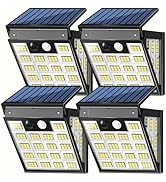 LIFENGSOLER 160LEDs Solar Motion Lights Outdoor,3-Sides Solar Wall Lights Outdoor, 270° Wide Angl...