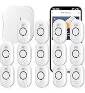 Bundle: 14 Pack Water Sensors with 2.4Ghz WiFi Gateway, Water Flood/Drip Alarm for Basement/Kitch...