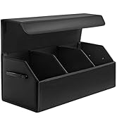 Fyzeoty Car Organizers for Trunk for Suv Sedan, Leather Storage Box,Extra Large,Magnetic Lid,Coll...