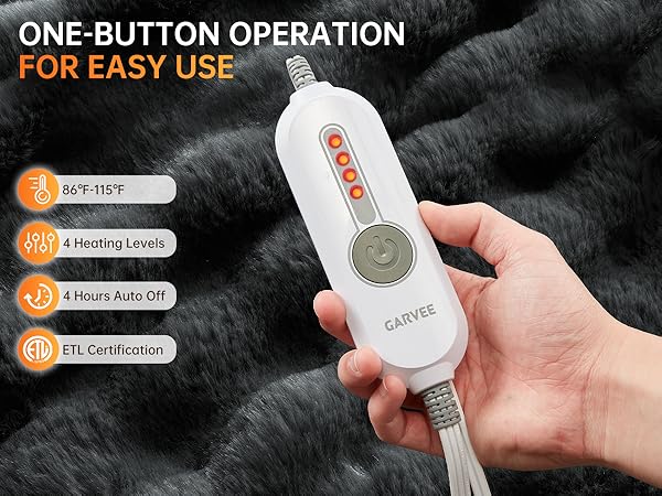 ONE-BUTTON OPERATION FOR EASY USE