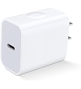 Apple USB C Charger Block, 20w USB-C Power Adapter with PD 3.0 Type C Charging Block Fast Charge ...