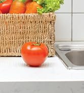 Large Wicker Basket Rectangular with Wooden Handles, Seagrass Basket Storage, Natural Baskets for...
