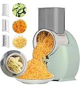 Electric Cheese Grater for Block Cheese,Electric Grater for Home Kitchen Use,3 Changeable Blades ...
