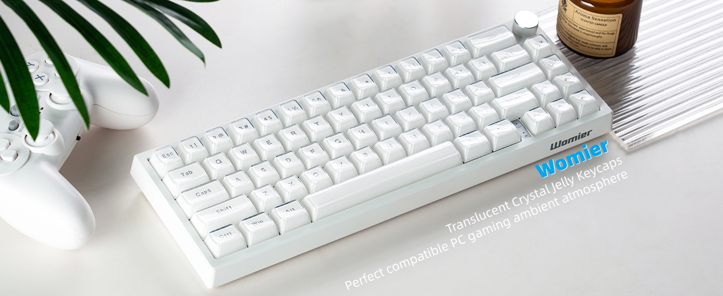 Jelly Keycaps-Crystal Cute Keycaps, Keycaps for Mechanical Keyboard