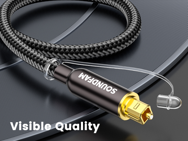 black gold-plated optical cable