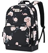 MOSISO 15.6-16 inch Laptop Backpack for Women Girls, Polyester Anti-Theft Stylish Casual Daypack ...
