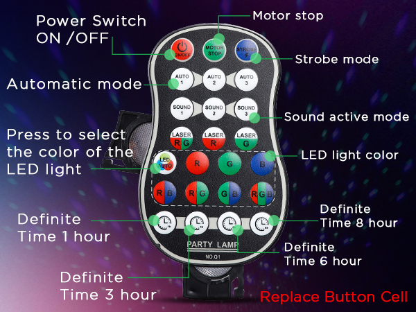 party disco ball rgb led dj rave bar strobe music studio dance floor stage ecorations laser flashi