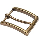 TYWestyles 1.5 inch Belt Buckle Single Prong Solid Antiqued Brass for Men Women Belt