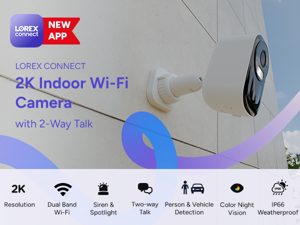Lorex Connect 2K Wi-Fi Battery-Powered Camera