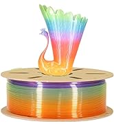 TTYT3D Transparent Multi Rainbow Fast Color Change PLA 3D Printing Filament, 1KG 2.2LBS 1.75mm 3D...