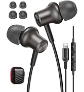 iMangoo Design for Apple Headphones MFi Magnetic Wired Earbuds HiFi Stereo Bass Headset Lightning...