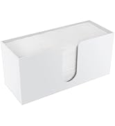 1Pack Paper Towel Holder Countertop, White Acrylic Napkin Dispenser, Multifold Paper Towel Dispen...