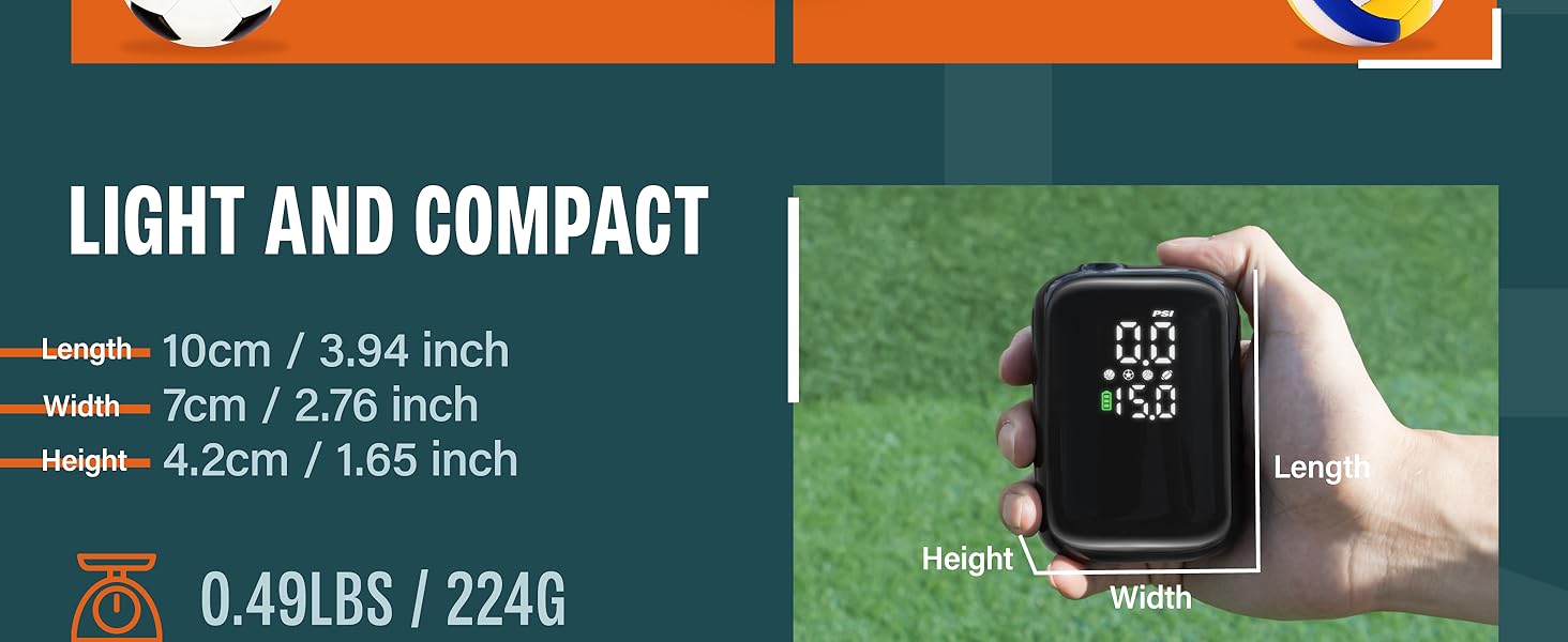 AP1-M Electric Ball Air Pump for Basketball Soccer Football Volleyball Rugby Sports Equipment