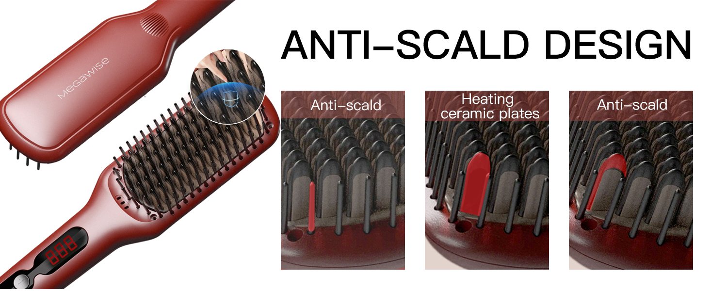 hair straightener brush