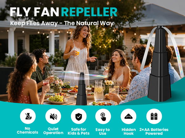 Fly fans for tables