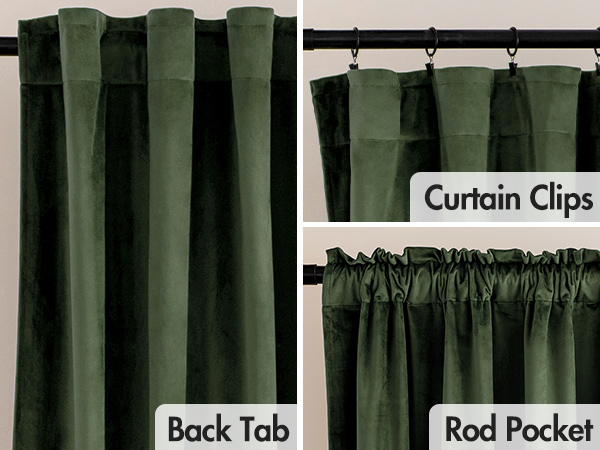 olive curtains