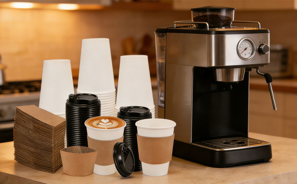 coffee cups 12oz with lids 11