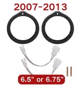 RED WOLF Front Rear Door Speaker Adapter + Wiring Harness for 2008-2013 Honda Civic Accord CRV, A...