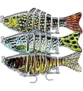 Fishing Lures Multi Jointed Fish Fishing Kits Slow Sinking Lifelike Swimbait Freshwater and Saltw...