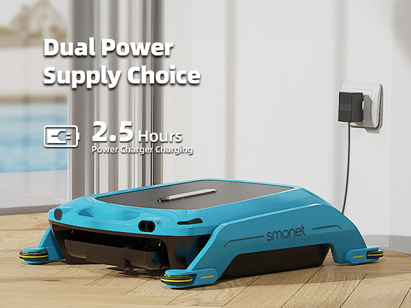 cordless pool cleaner robot skimmer