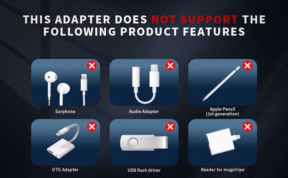 fast charing and data transfer not audio adapater 